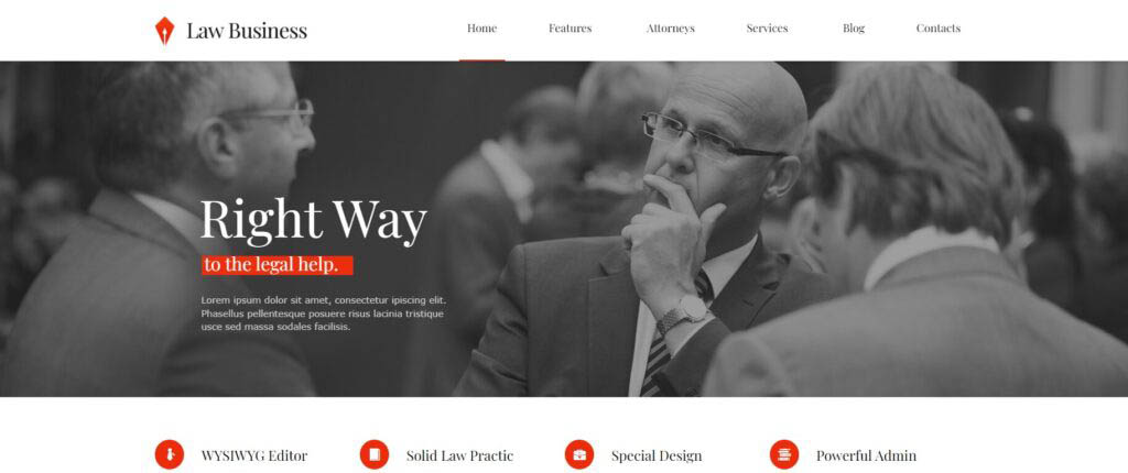 LawBusiness best law firm website design