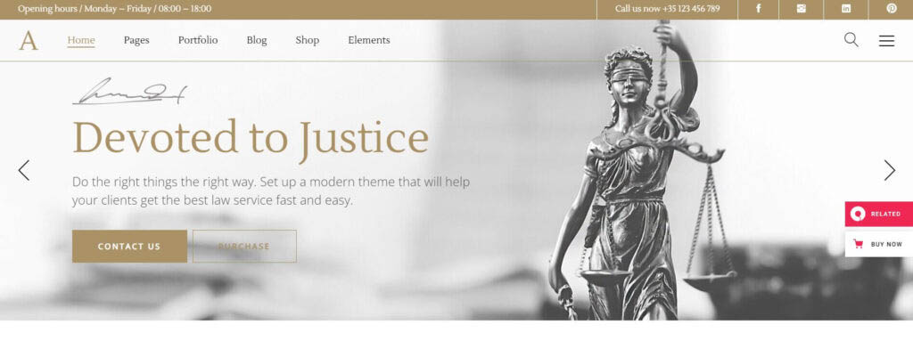 anwalt best law firm web design