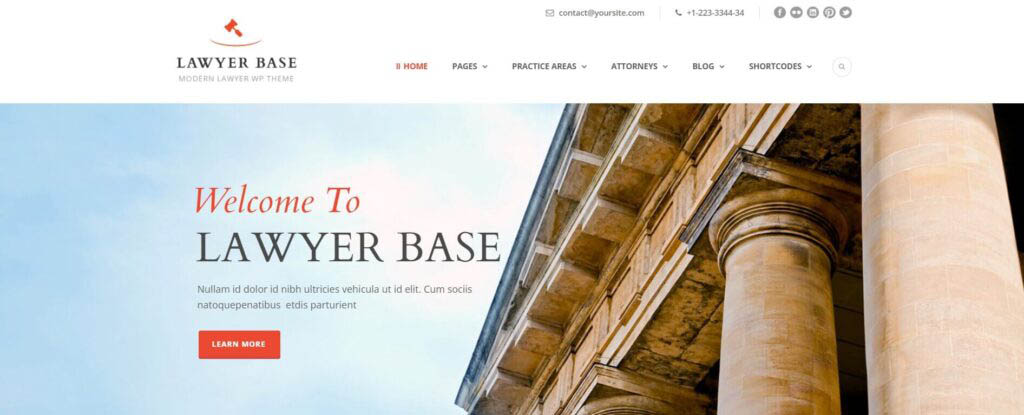 barrister website design