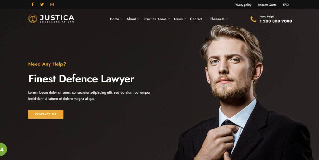 justia law firm website design