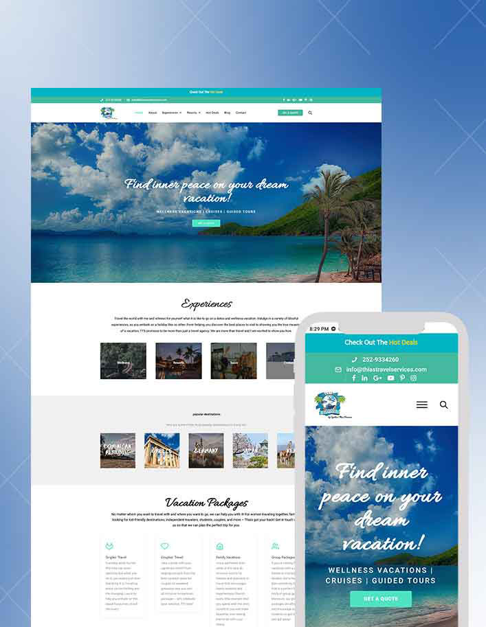 Travel website design case study