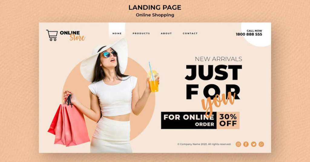 best shopping center website design with communication