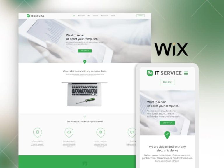 wix portfolio site