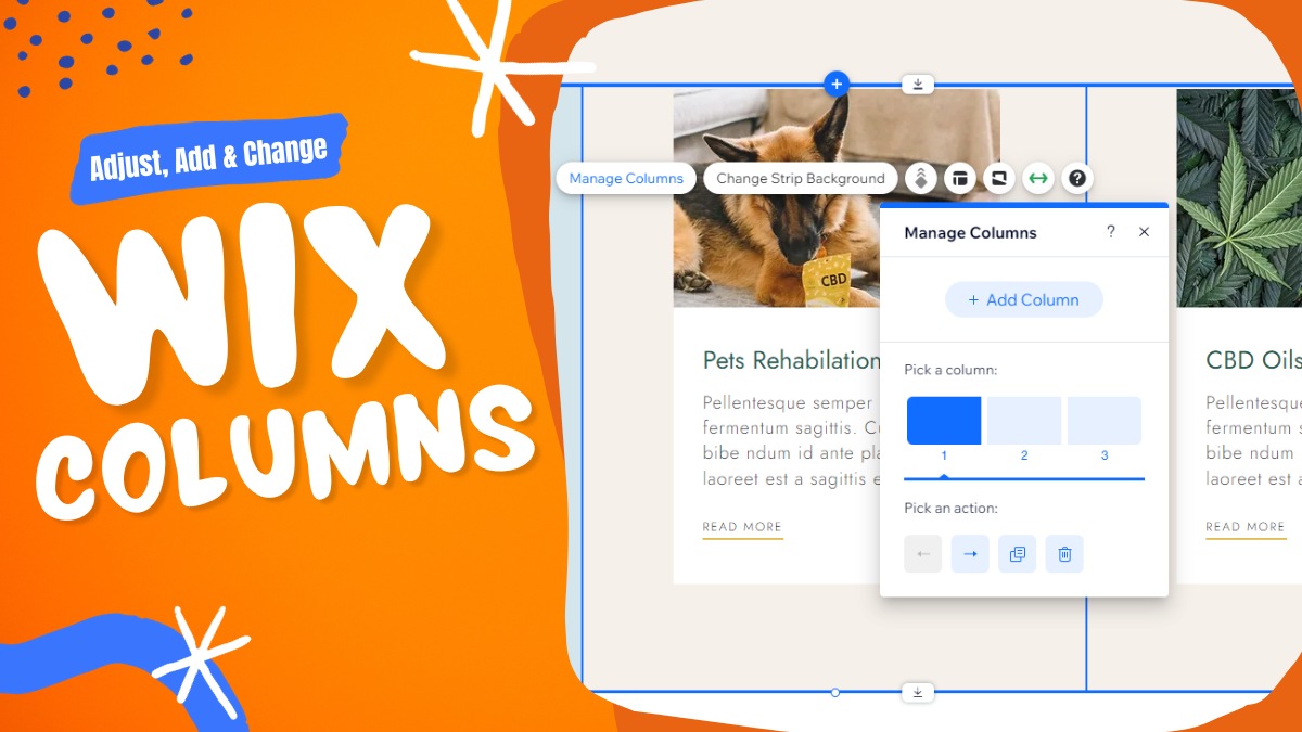 How to adjust, add & change the width of columns in Wix