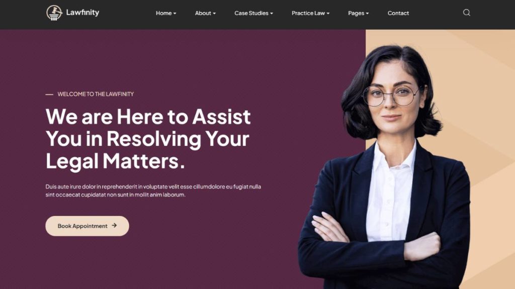 Lawfinity - Legal Solution Website Theme