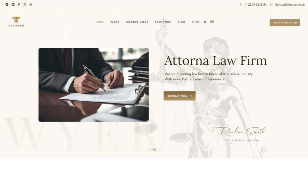 Attorney - Lawyer, Law Firm WordPress