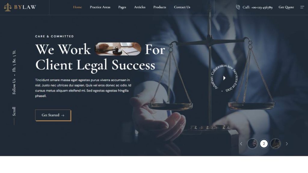 Bylaw – Lawyer and Law Firm WordPress Theme