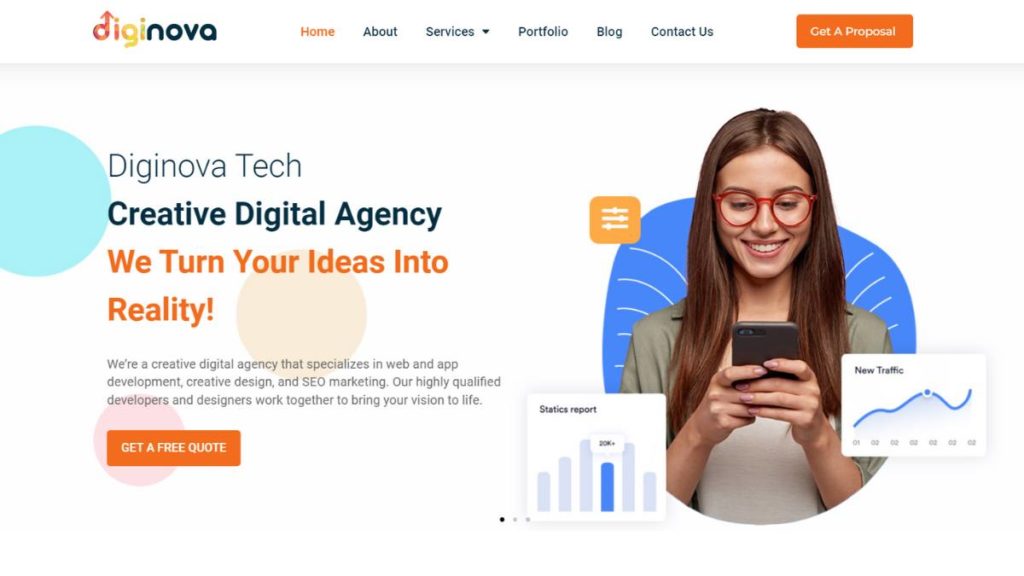 Creative Digital Agency Digital Services-Diginova Tech