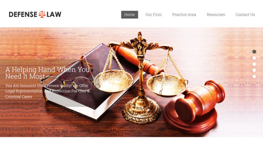 Defense Law – Attorney WordPress Theme