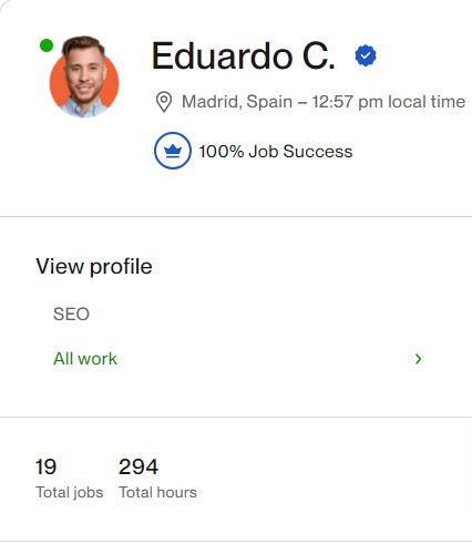  Eduardo C. - Law Firm SEO Expert - Strategy, Technical, On-Page, Content