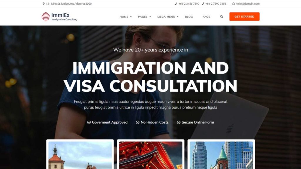 Immigration Lawyer WordPress Theme
