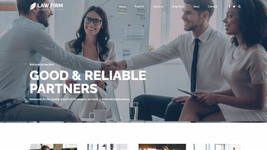 Law Firm – Website Theme