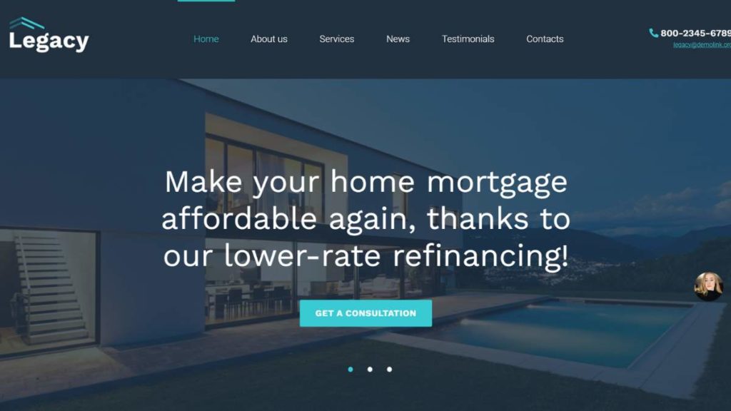 Legacy - Estate and Mortgage WordPress Theme
