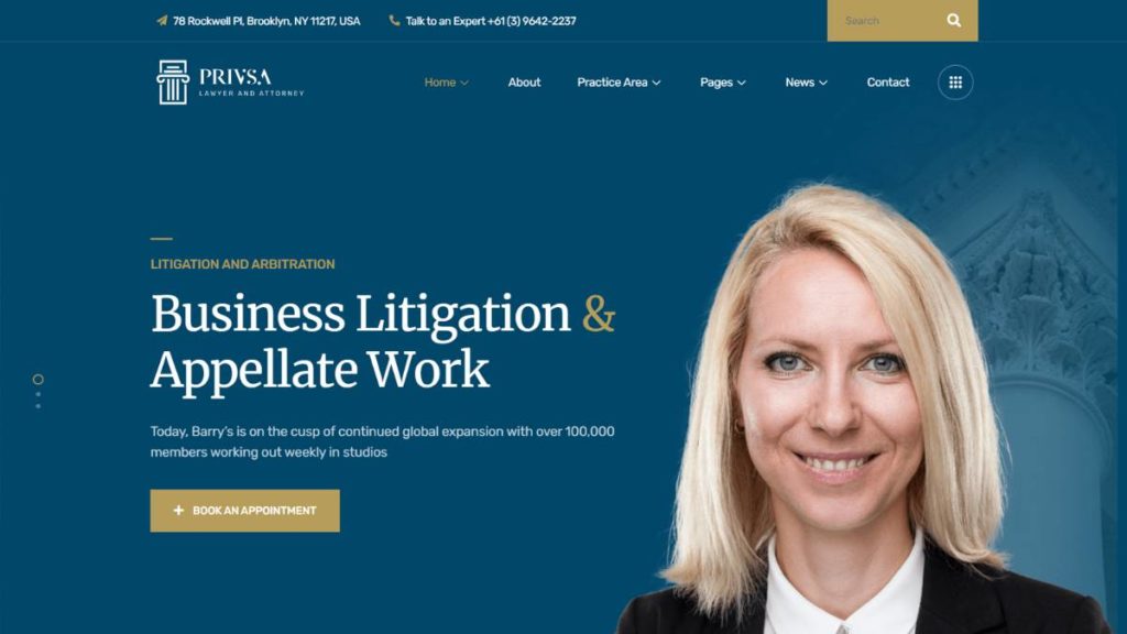 Privsa – Business Law Litigation Theme