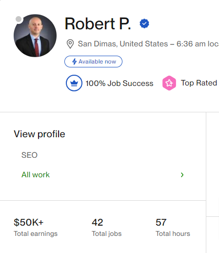 Robert P. - Legal SEO Expert | USA Based | 20 Years Experience