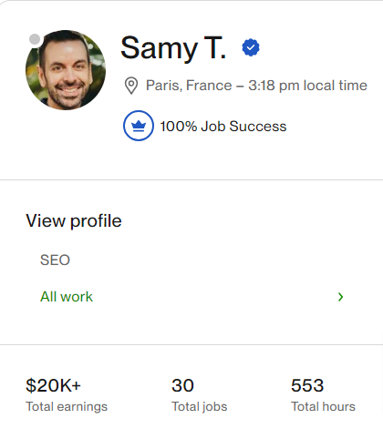 Samy T. - Law Firm SEO Expert | SEO Audit | SEMRush Instructor