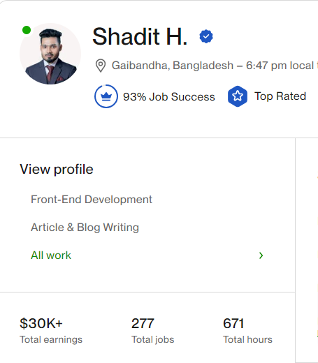 Shadit Hossain Siam – Law Firm SEO Specialist