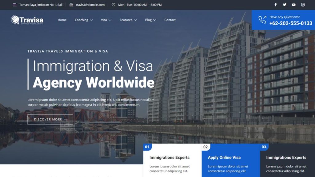 Travisa – Immigration & Visa Consulting Elementor