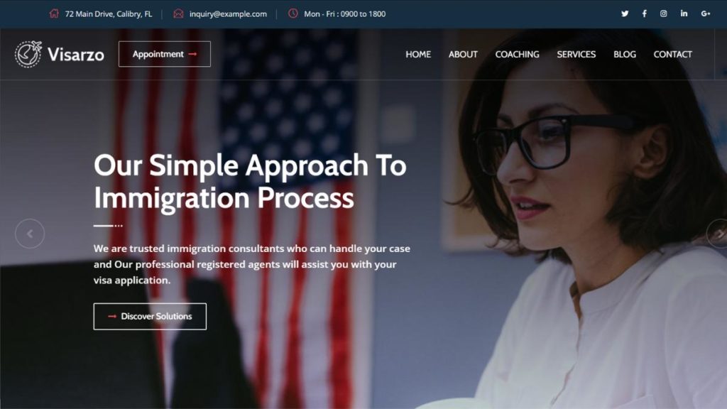 Visarzo – Immigration and Visa Consulting WordPress Theme